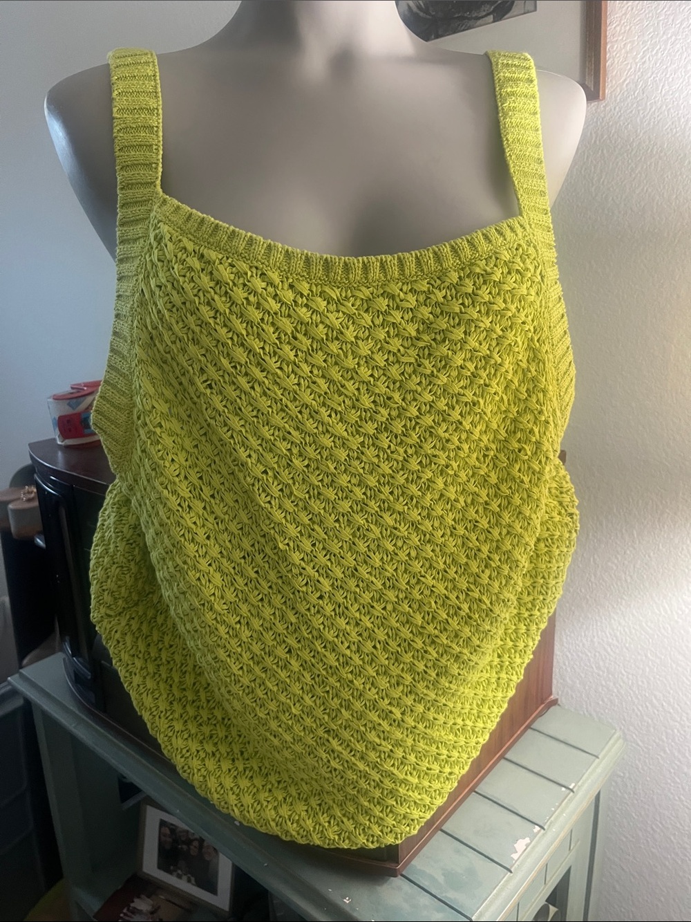 J. Crew Chartreuse Knit Tank